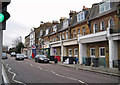 TQ3275 : Flats and shops, Hinton Road by Richard Dorrell