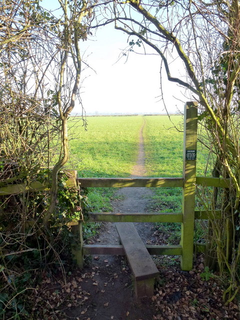 Stile and footpath