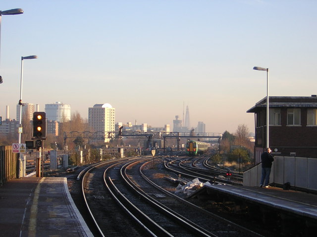 Clapham Junction: view towards London