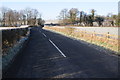 The B4233 approaching Llymon Bridge