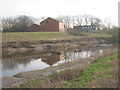 Floating timber on the River Don