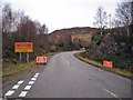 NG8427 : A890 road closure, January 2012 by Richard Dorrell