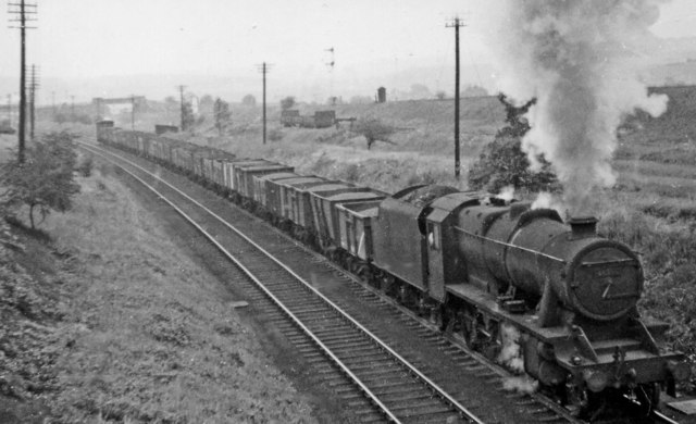 Up coal train at Killamarsh West