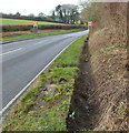 Ditch at the northern edge of the A4222 near Cowbridge