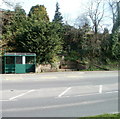 Bus shelter and restored trough, Caerphilly Road, Bassaleg