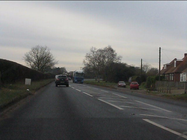 Houses by the A491