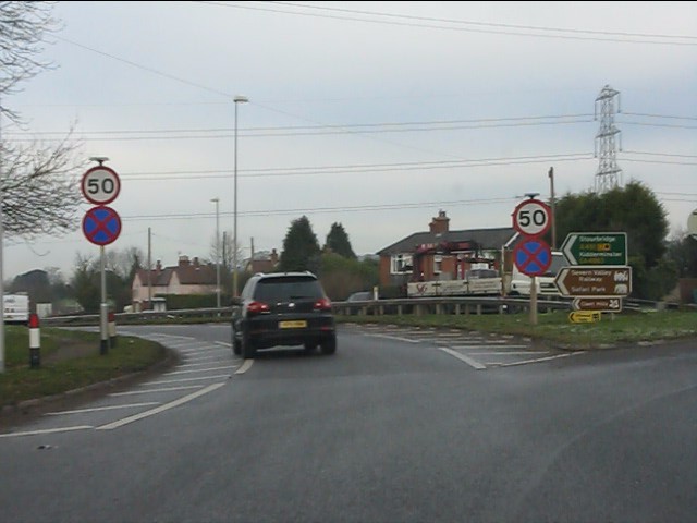 Heading west from Madeley Road roundabout