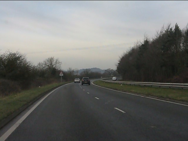 A491 curving around Lower Clent