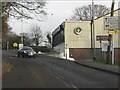 Approaching the A41 junction, Henwood Road