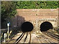 The tunnels north of Hendon Central tube station