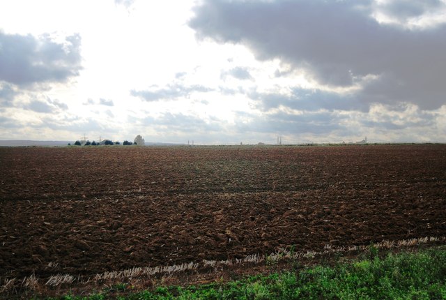 Large ploughed field