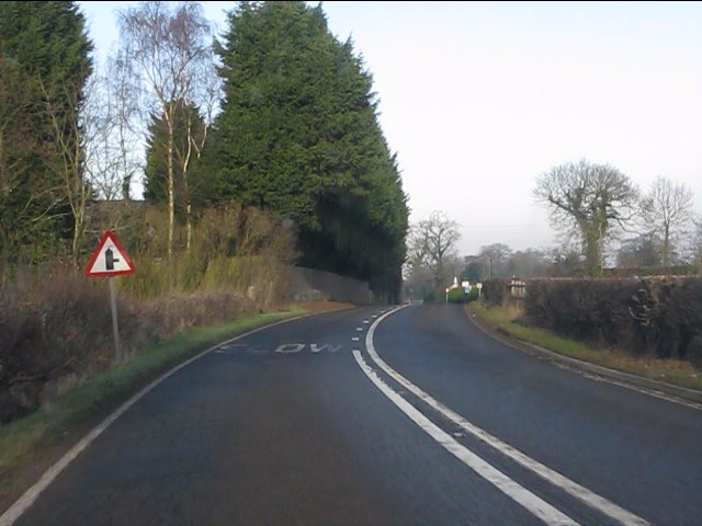 A49 approaching Badcock Lane