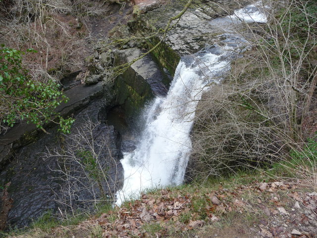 Sgwd Clun-gwyn waterfall on the Afon Mellte