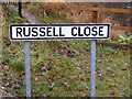 Russell Close sign