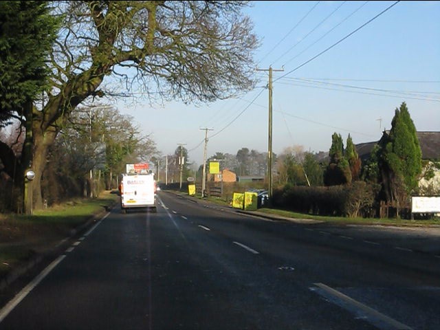 A49 north of Sandybrow traffic lights