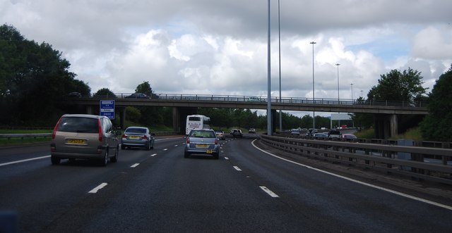 Junction 25 overbridge, M8