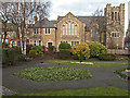 Park and church in Bishop Auckland