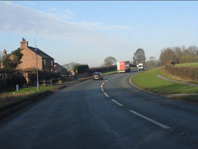 Isolated house beside the A49