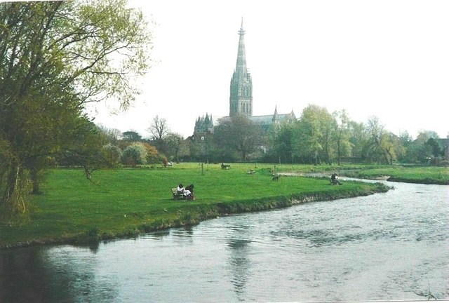 River Nadder near Salisbury in 1988