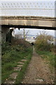 View down disused tramway