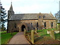 South side of Grade I listed Church of St Mary, Welsh Newton