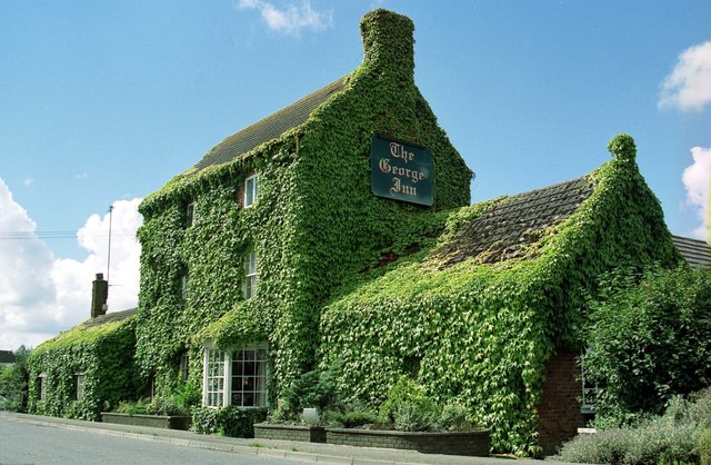 The ivy-clad George Inn, Cambridge