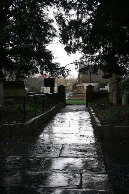 Church path at Muchelney