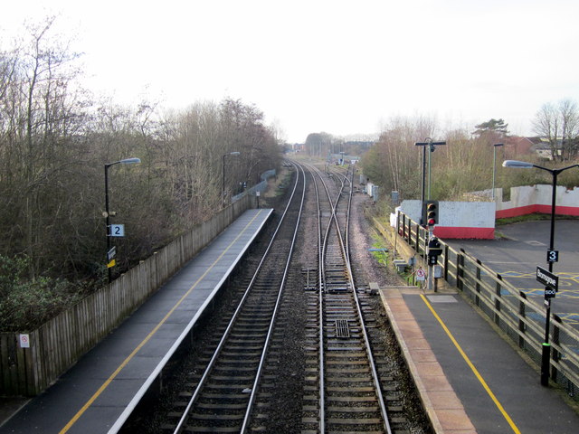 Bromsgrove Station Southwards From Footbridge