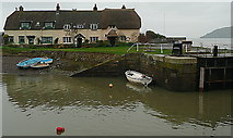 SS8647 : Cottages at Porlock Weir by Graham Horn