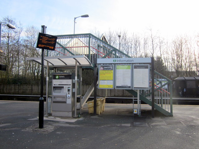 Bromsgrove Station Ticket Machine, Information Screen & Board Platform One