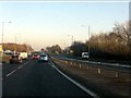 A580 approaching the A5208 junction