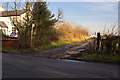 A footpath opposite Wilton Grange