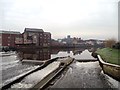 SE4225 : The River Aire, Castleford by Bill Henderson