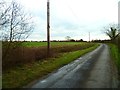 Bend on Rookery Lane south of Sidlesham