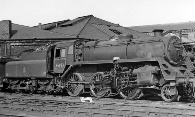 BR Standard 4MT 2-6-0 at Sunderland... © Ben Brooksbank cc-by-sa/2.0 ...