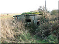 TM3643 : Dilapidated WWI pillbox, Shingle Street by Evelyn Simak