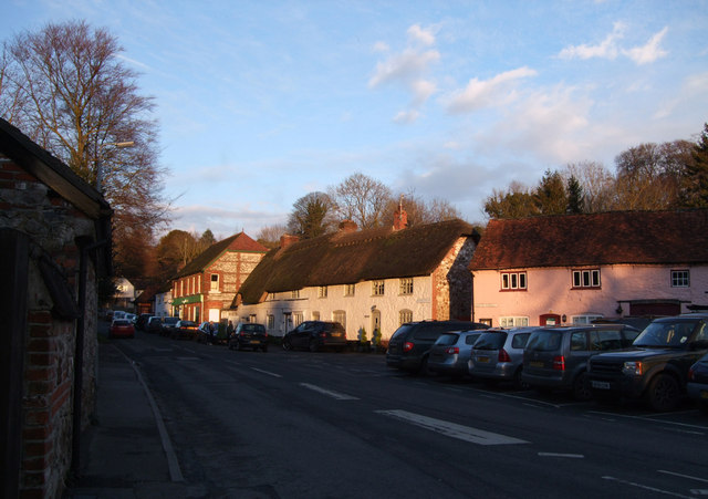 Traditional cottages, Oxford Street, Aldbourne
