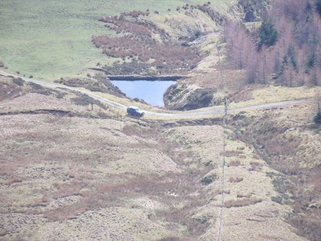 A small Dam at the head of Afon Iwrch