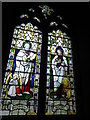 SU4250 : St Peter's at St Mary Bourne- stained glass window (5) by Basher Eyre