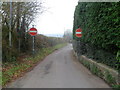 No entry to Chapel Lane, Pwllmeyric