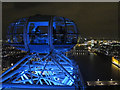 TQ3079 : London Eye by night - capsule at top by David Hawgood