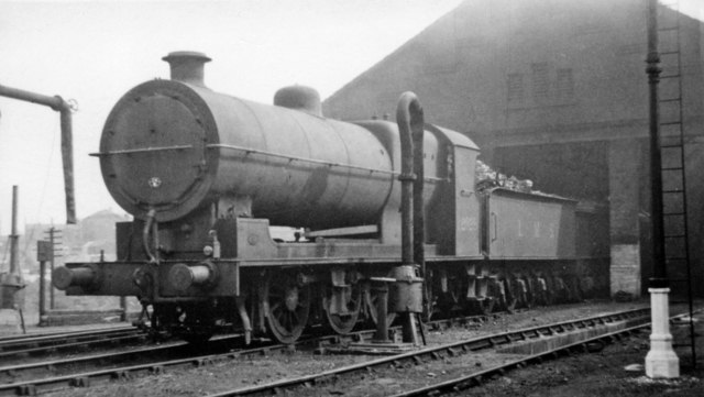 Survivor of a large class of ex-L&Y, at Normanton Locomotive Depot