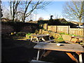 The beer garden at the Barley Corn Inn