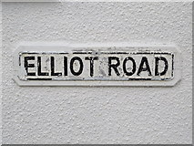 TQ2288 : Sign for Elliot Road, NW4 by Mike Quinn