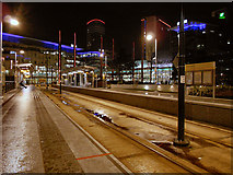 SJ8097 : MediaCityUK Tram Station by David Dixon