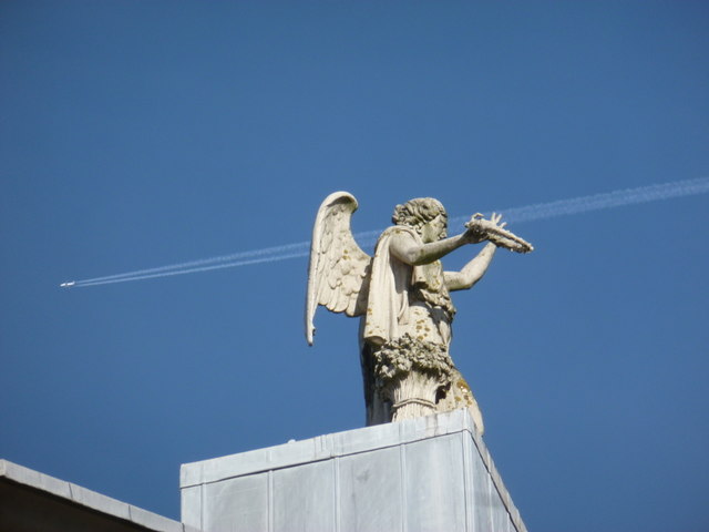 Alexandra Palace: rooftop statue © Chris Downer cc-by-sa/2.0 ...