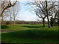 The greens at Helsby Golf Club