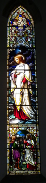 Stained glass window, The Church  of Sts Peter and Paul