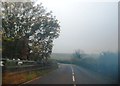 Bullockstone Rd in the mist