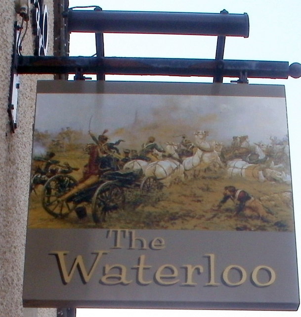 Pub sign, The Waterloo, Sebastopol